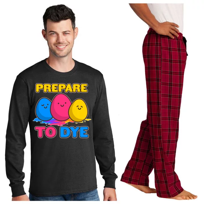 Funny Easter Prepare To Dye Long Sleeve Pajama Set