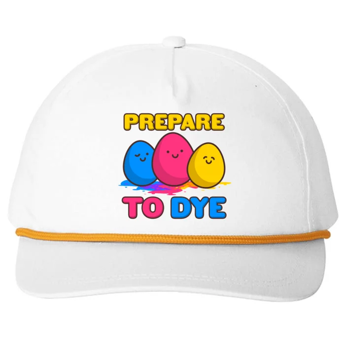 Funny Easter Prepare To Dye Snapback Five-Panel Rope Hat