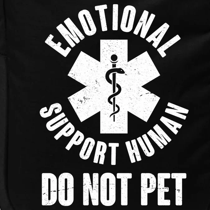 Funny Emotional Support Human Do No Pet Impact Tech Backpack