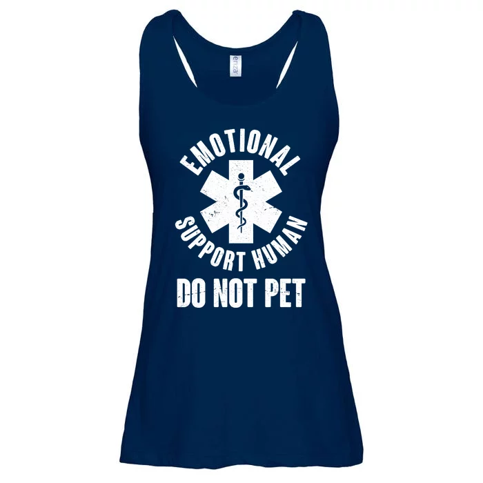 Funny Emotional Support Human Do No Pet Ladies Essential Flowy Tank