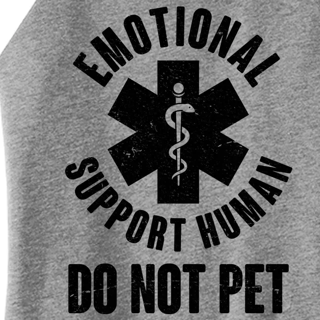 Funny Emotional Support Human Do No Pet Women’s Perfect Tri Rocker Tank