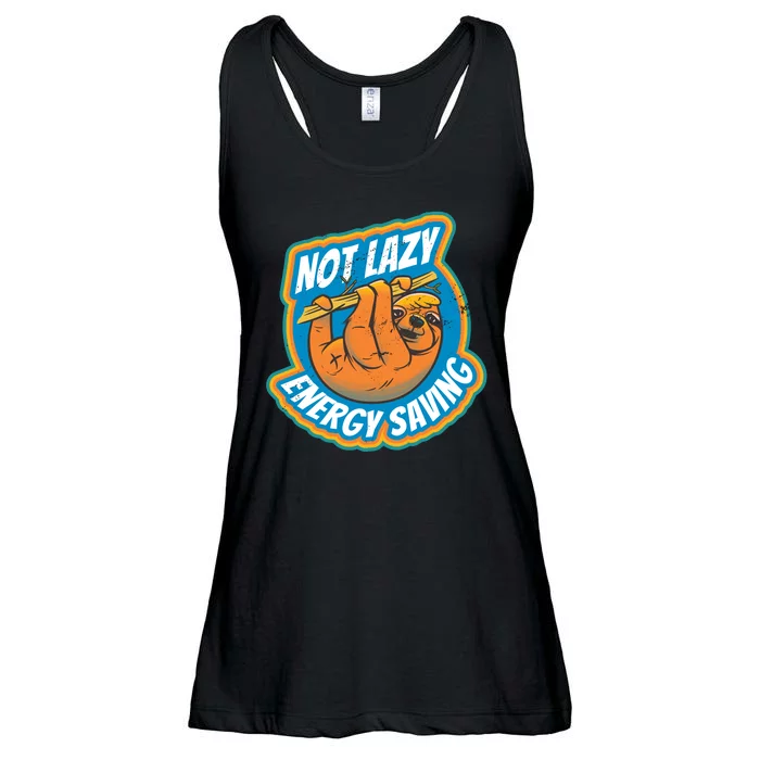 Funny Energy Saving Sloth Ladies Essential Flowy Tank