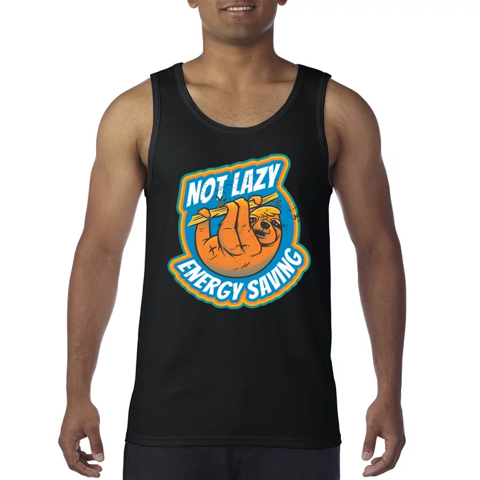 Funny Energy Saving Sloth Tank Top