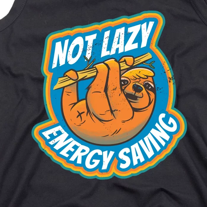 Funny Energy Saving Sloth Tank Top