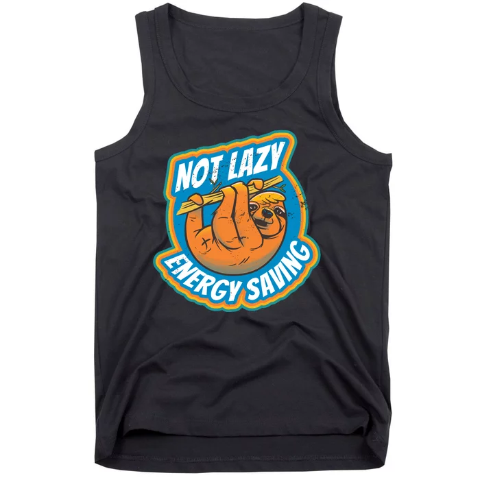 Funny Energy Saving Sloth Tank Top