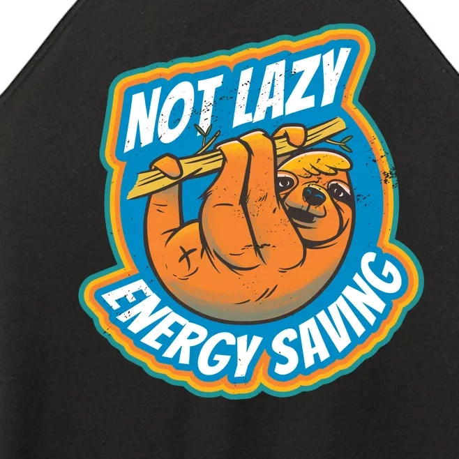 Funny Energy Saving Sloth Women’s Perfect Tri Rocker Tank