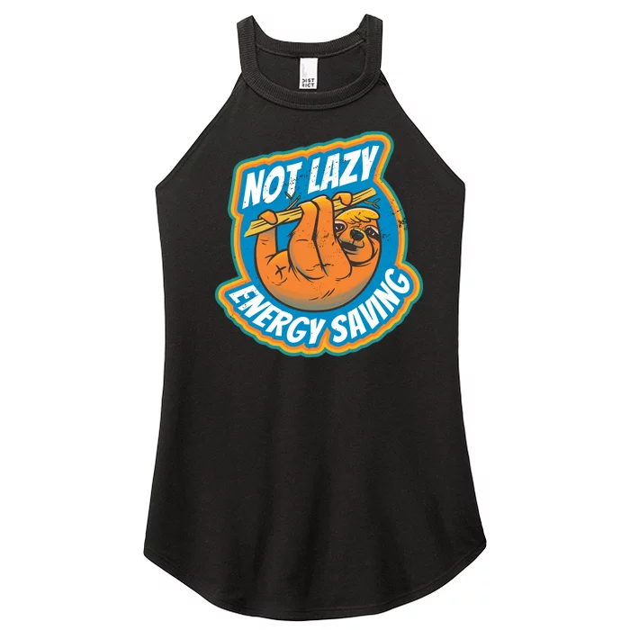 Funny Energy Saving Sloth Women’s Perfect Tri Rocker Tank