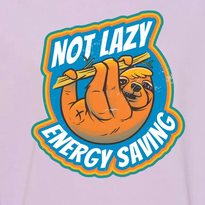 Funny Energy Saving Sloth Garment-Dyed Sweatshirt