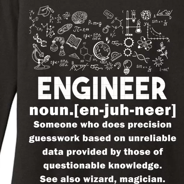 Funny Engineer Meaning Womens CVC Long Sleeve Shirt