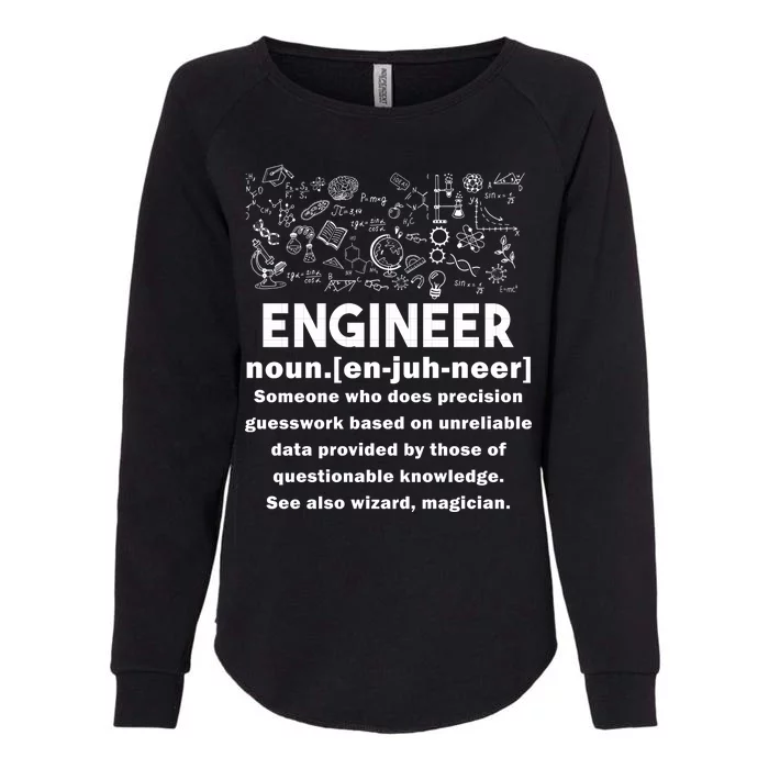 Funny Engineer Meaning Womens California Wash Sweatshirt