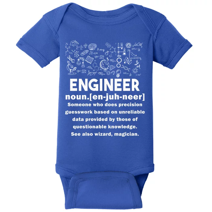 Funny Engineer Meaning Baby Bodysuit