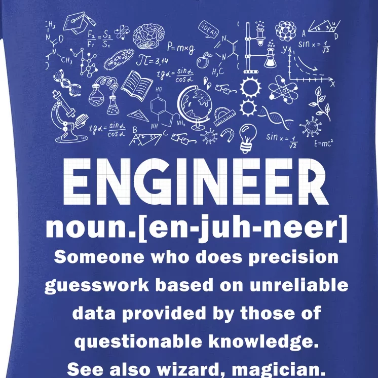 Funny Engineer Meaning Women's V-Neck T-Shirt