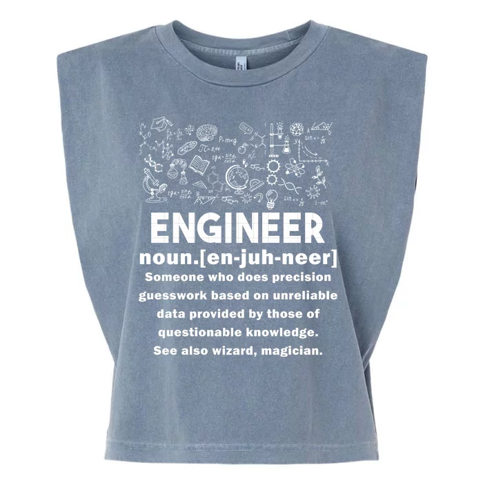 Funny Engineer Meaning Garment-Dyed Women's Muscle Tee