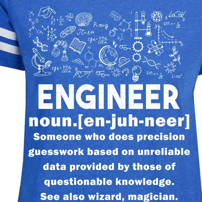 Funny Engineer Meaning Enza Ladies Jersey Football T-Shirt