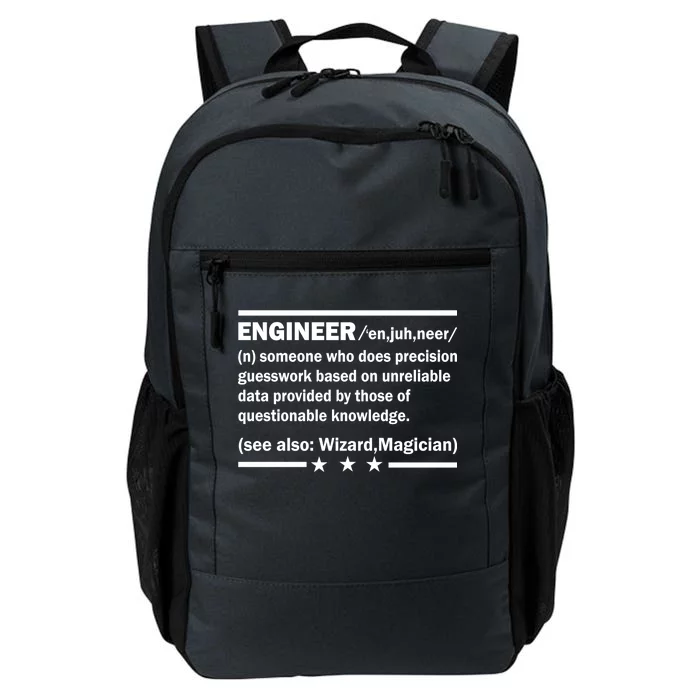 Funny Engineer Noun Definition Daily Commute Backpack