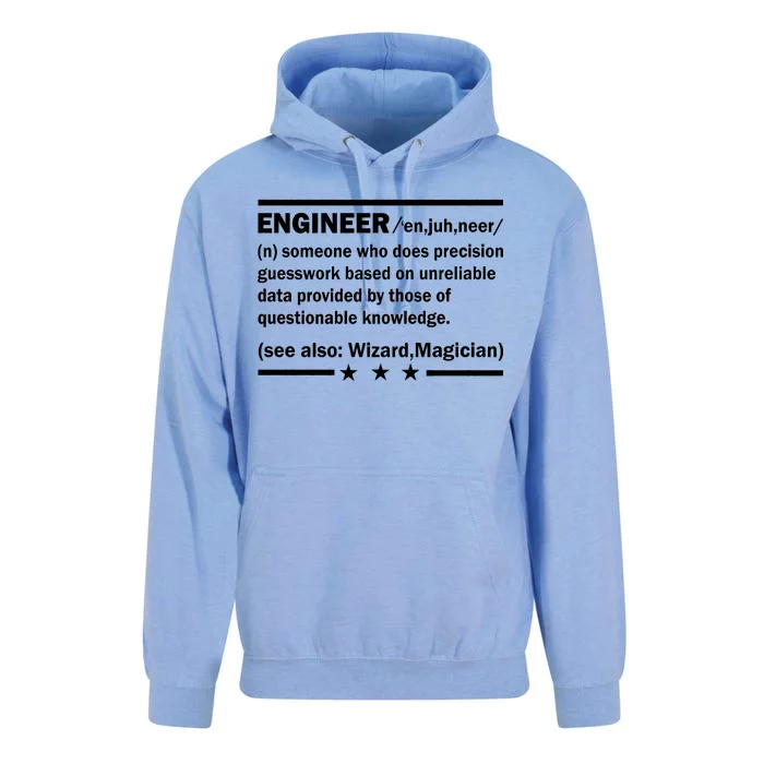 Funny Engineer Noun Definition Unisex Surf Hoodie