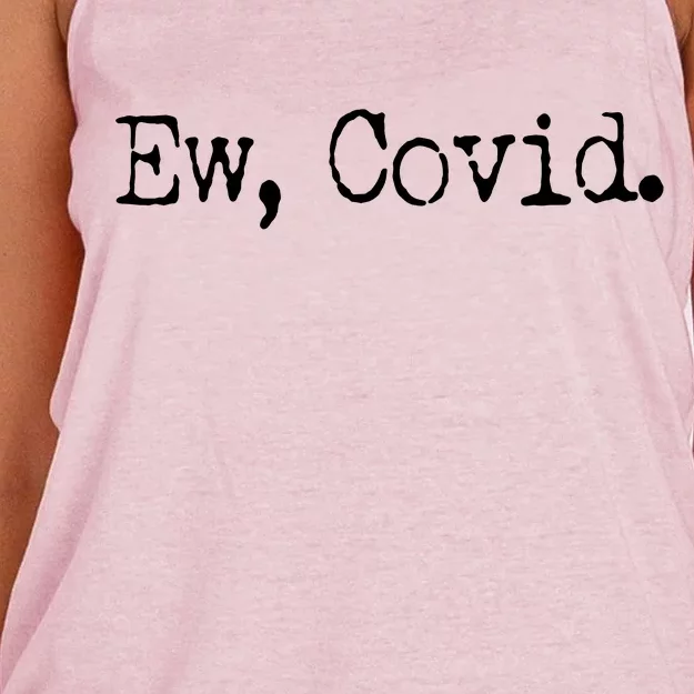 Funny Ew Covid Schitt's Creek Women's Knotted Racerback Tank