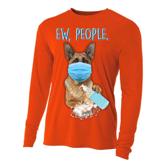 Funny Ew People Hygienic German Shepard Cooling Performance Long Sleeve Crew