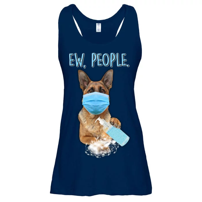 Funny Ew People Hygienic German Shepard Ladies Essential Flowy Tank