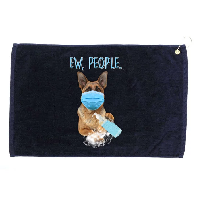 Funny Ew People Hygienic German Shepard Grommeted Golf Towel