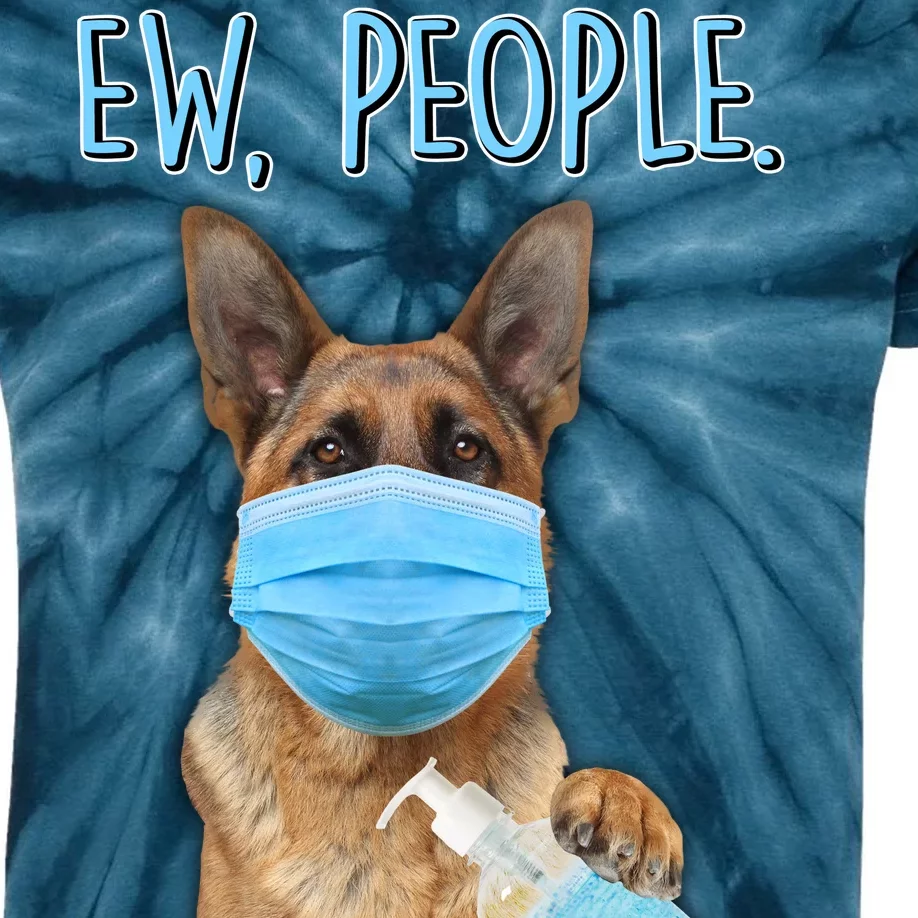 Funny Ew People Hygienic German Shepard Kids Tie-Dye T-Shirt