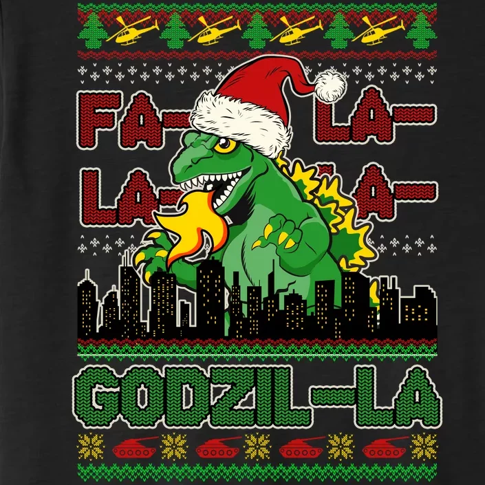 Funny Fa La La La Godzil-La Ugly Christmas Sweater ChromaSoft Performance T-Shirt