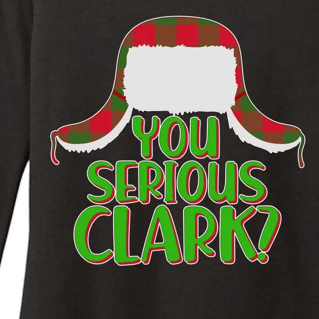 Funny Family Christmas You Serious Clark Womens CVC Long Sleeve Shirt