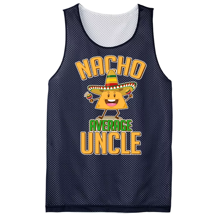 Funny Family Nacho Average Uncle Mesh Reversible Basketball Jersey Tank