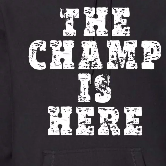 Funny Fantasy Football The Champ Is Here Premium Hoodie