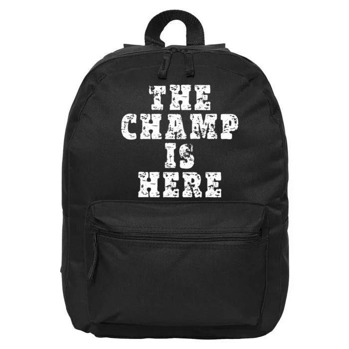 Funny Fantasy Football The Champ Is Here 16 in Basic Backpack