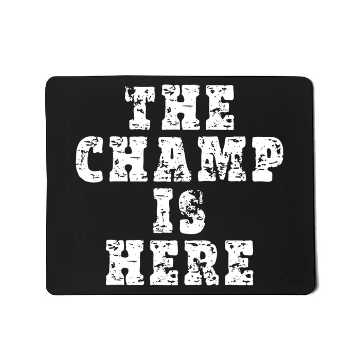 Funny Fantasy Football The Champ Is Here Mousepad