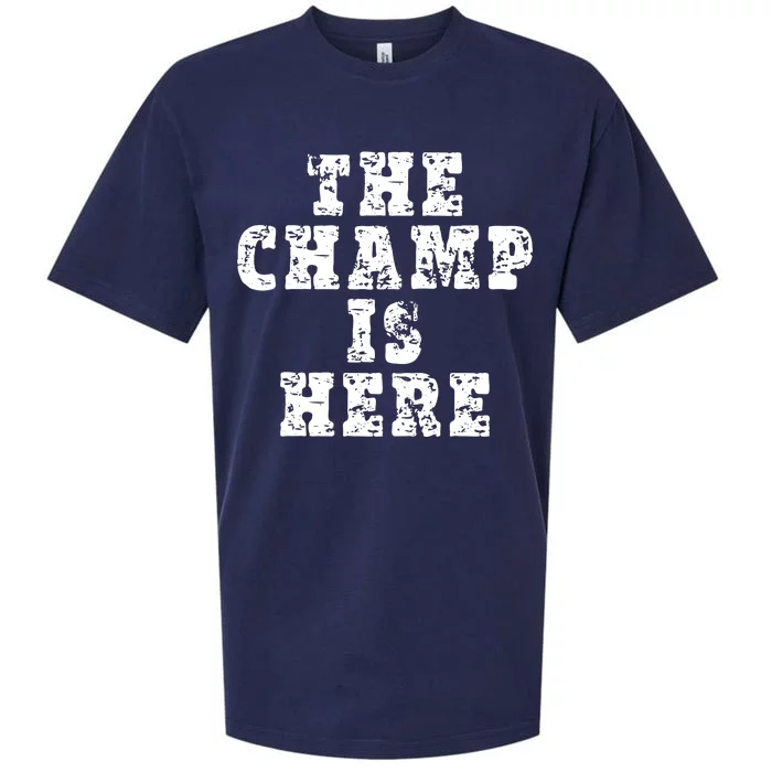 Funny Fantasy Football The Champ Is Here Sueded Cloud Jersey T-Shirt