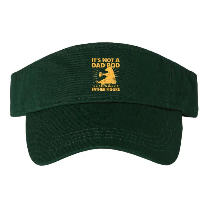 Funny Father Figure It's Not A Dad Bod Bear Valucap Bio-Washed Visor