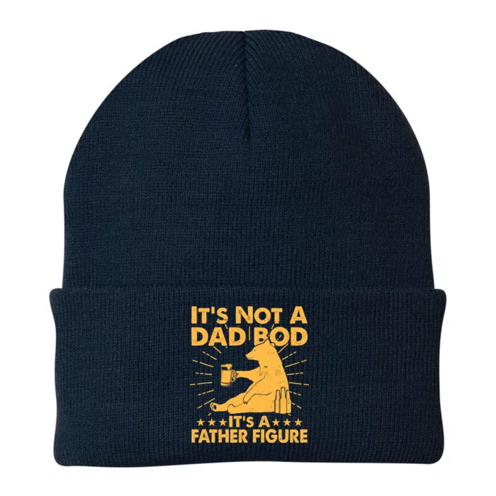 Funny Father Figure It's Not A Dad Bod Bear Knit Cap Winter Beanie