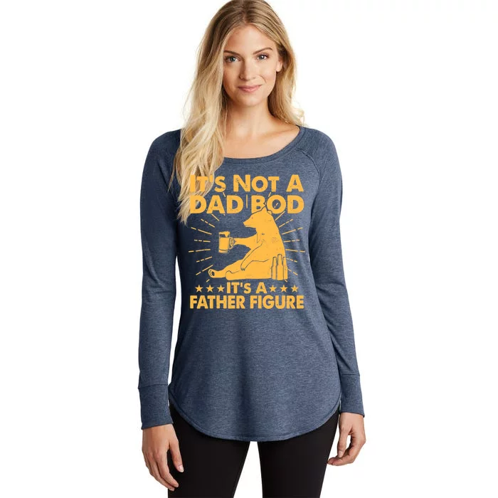 Funny Father Figure It's Not A Dad Bod Bear Women's Perfect Tri Tunic Long Sleeve Shirt