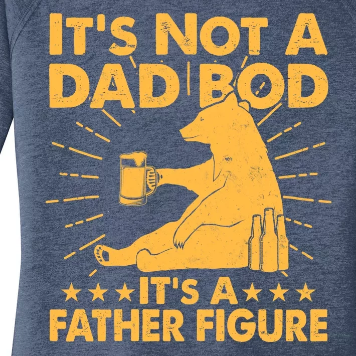 Funny Father Figure It's Not A Dad Bod Bear Women's Perfect Tri Tunic Long Sleeve Shirt