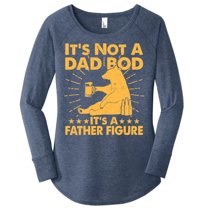 Funny Father Figure It's Not A Dad Bod Bear Women's Perfect Tri Tunic Long Sleeve Shirt