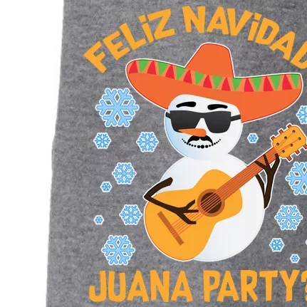 Funny Feliz Navidad Juana Party Snowman Doggie 3-End Fleece Hoodie