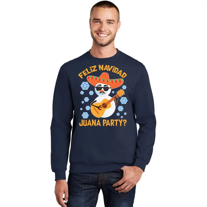 Funny Feliz Navidad Juana Party Snowman Sweatshirt