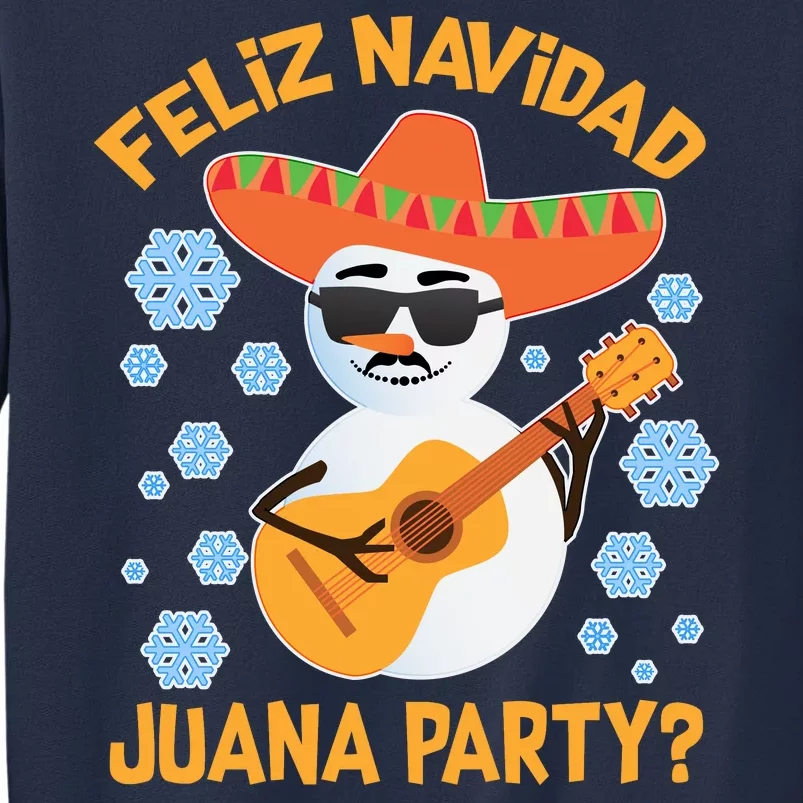 Funny Feliz Navidad Juana Party Snowman Sweatshirt