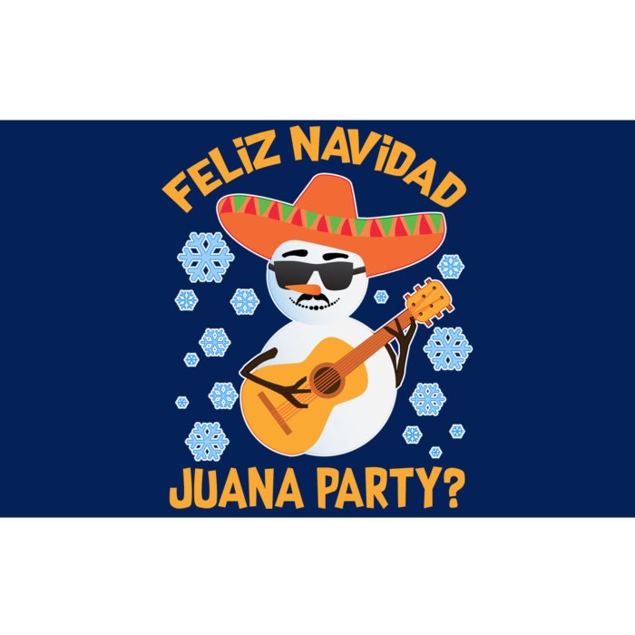 Funny Feliz Navidad Juana Party Snowman Bumper Sticker