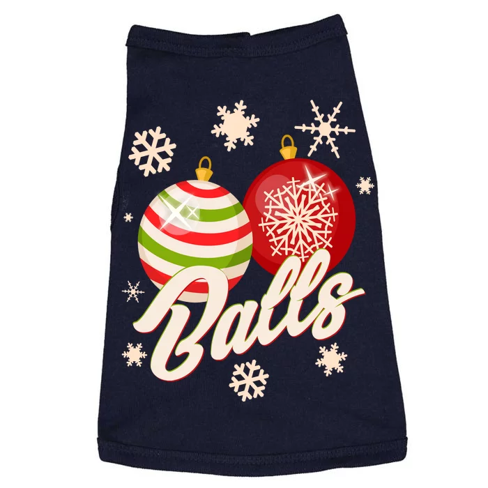 Funny Festive Christmas Balls Doggie Tank