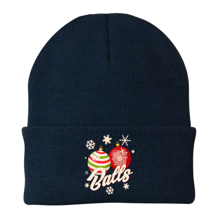 Funny Festive Christmas Balls Knit Cap Winter Beanie