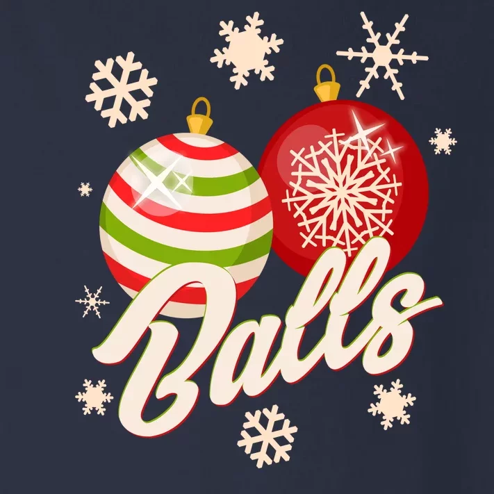 Funny Festive Christmas Balls Toddler Long Sleeve Shirt