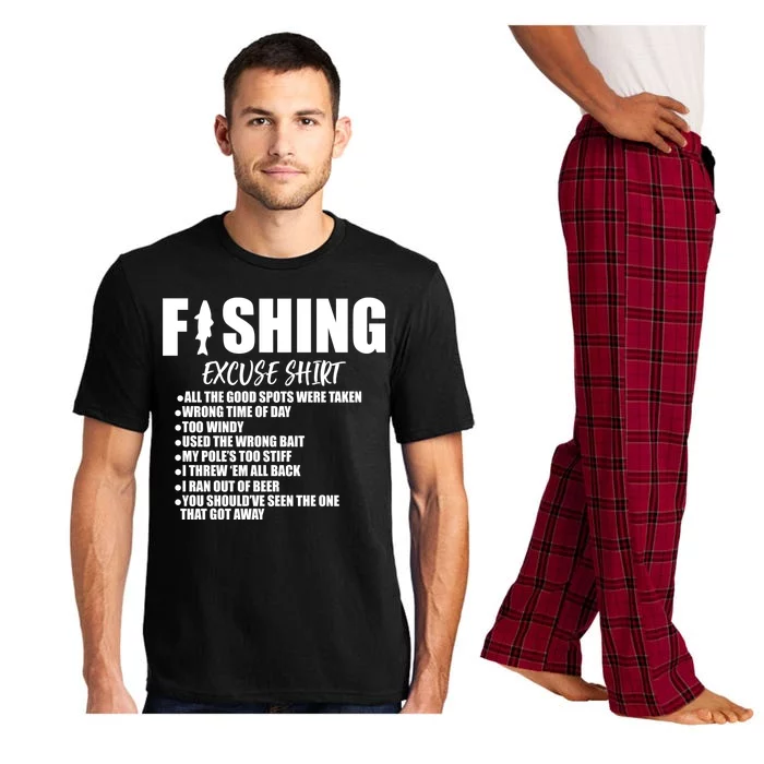 Funny Fishing Excuses Pajama Set