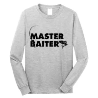 Master Baiter T Shirt Funny Fishing Saying T Shirt Offensive T Shirt Slogan  Long Sleeve Shirt