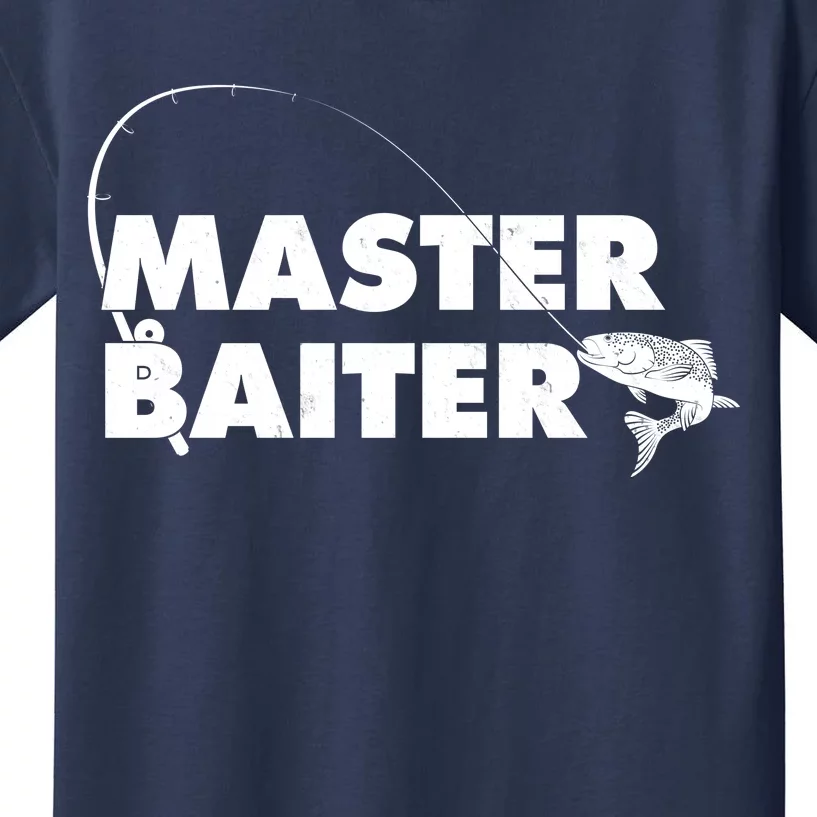 Funny Fishing Master Baiter Kids T-Shirt