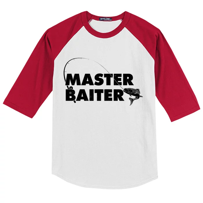 Funny Fishing Master Baiter Kids Colorblock Raglan Jersey