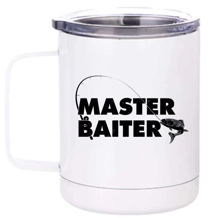 Funny Fishing Master Baiter Front & Back 12oz Stainless Steel Tumbler Cup