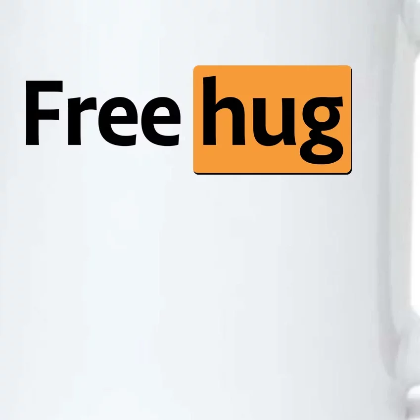 Funny Free Hug Logo Meme Black Color Changing Mug